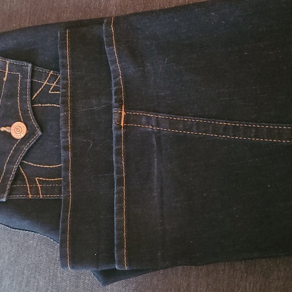 True Religion Joey Dark Wash Flare Cut Jeans - Picture 15 of 15